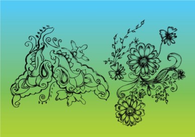 Nature Drawing vector design