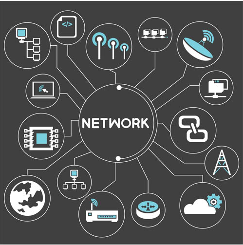Network Backgrounds 5 design vector