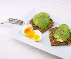 Nutritional weight loss breakfast Stock Photo