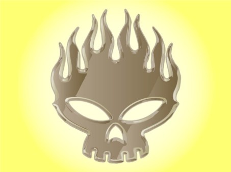 Offspring Skull design vectors