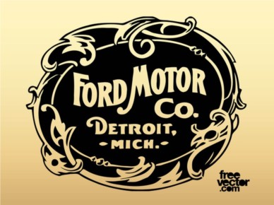 Old Ford Motor Company Logo vector