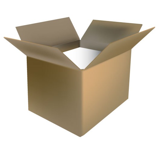 Open Cardboard Box Free vector