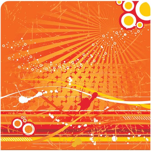Orange Backgrounds creative vector