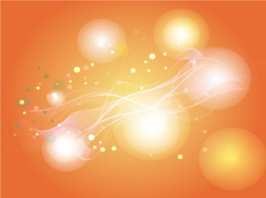 Orange Light Circles Background vector graphics