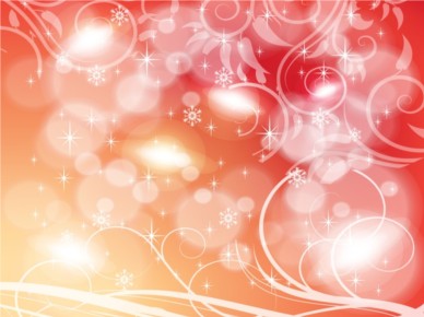 Orange Winter Background shiny vector