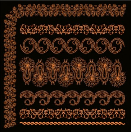 Orange lace Illustration vector