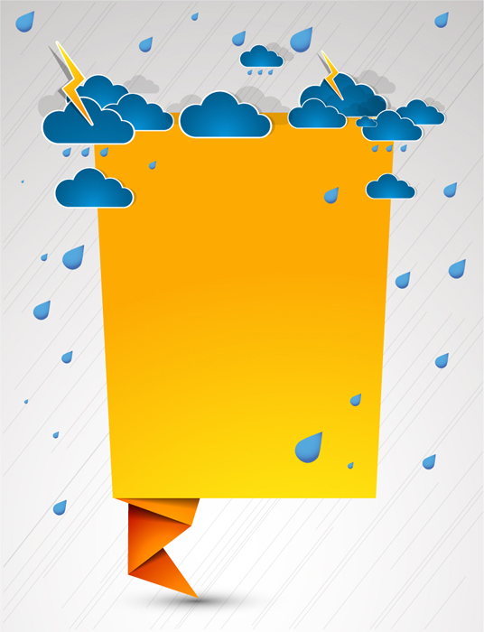 Origami and Cloud background 1 vector