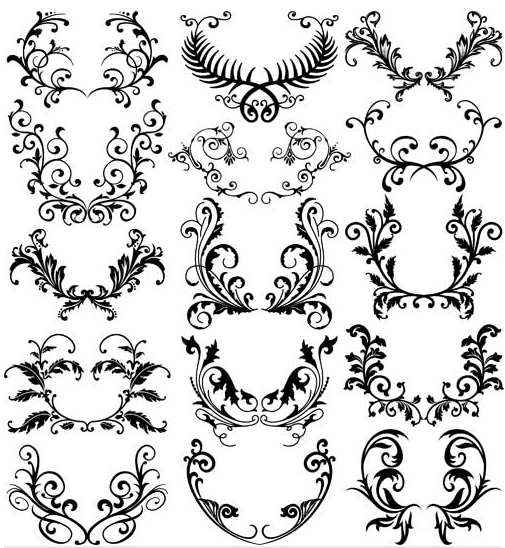 Ornamental Borders Elements 17 vectors graphics