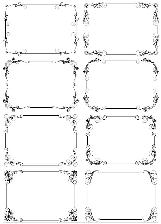 Ornamental Frames 15 vector