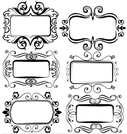 Ornamental Frames 4 vector