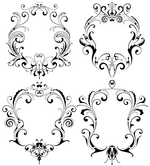 Ornamental Frames 6 vector