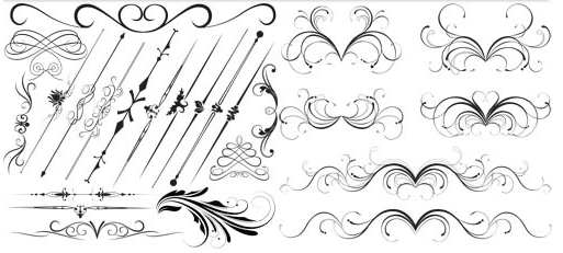 Ornate Swirl Elements 11 Illustration vector