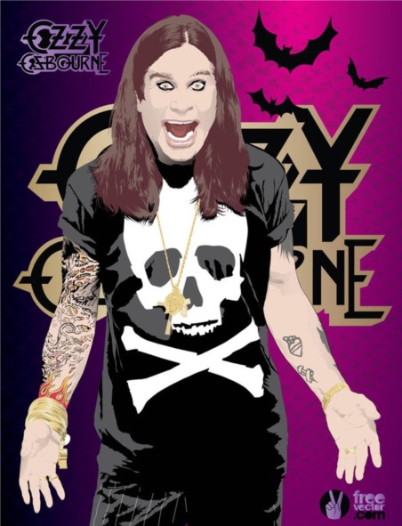 Ozzy Osbourne Illustration vector