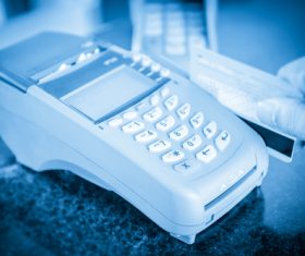 POS machine Stock Photo