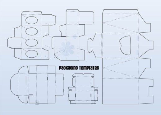 Packaging Templates vector