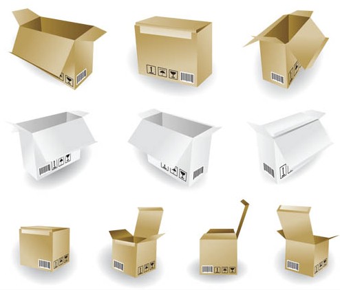 Packing Boxes vector