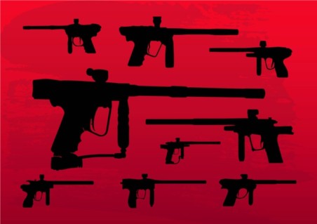 Paintball Guns vector