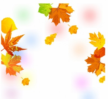 Painted Autumn Leaves Background Free vector graphics
