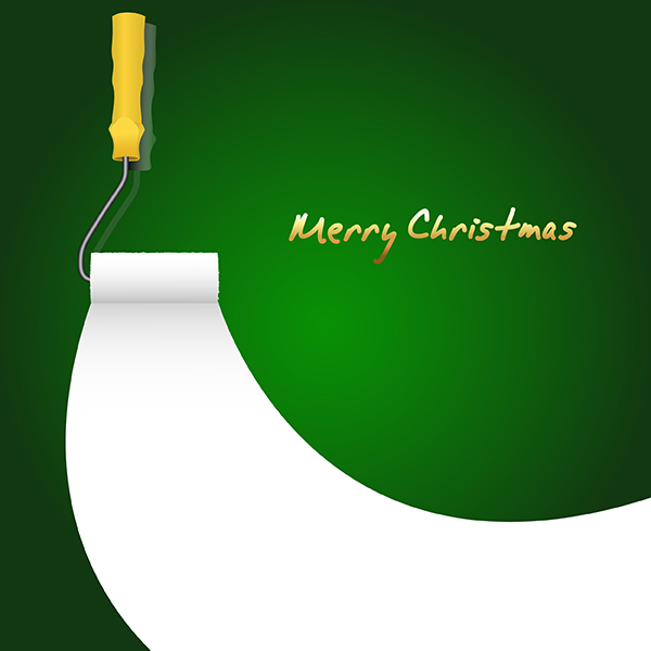Painting Christmas Background vector graphics