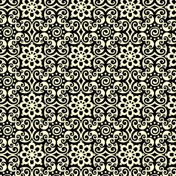 Paper floral pattern 2 vector