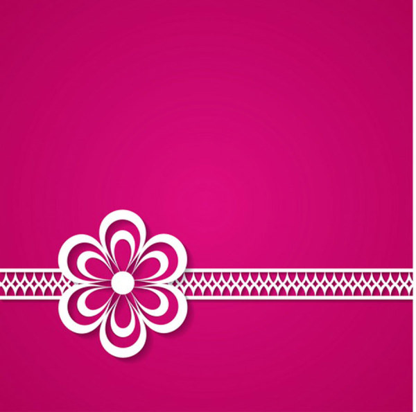 Paper flower background 1 vector graphics