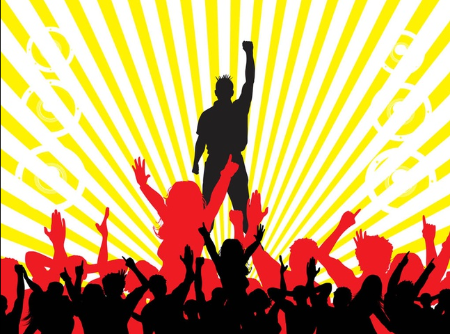Party Crowd Background vector