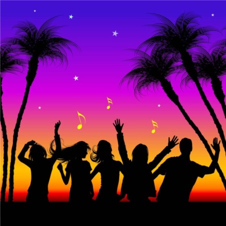 Party Silhouettes vector material