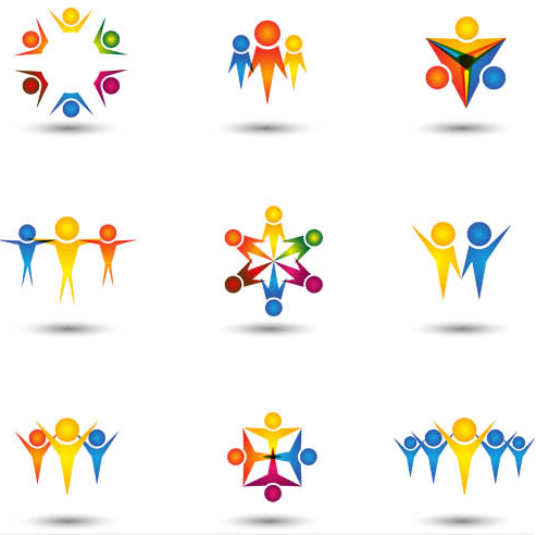 People Creative Logo Set vector