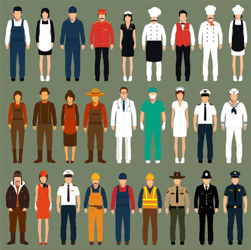 People Different Professions 2 Creative Vector Free Download