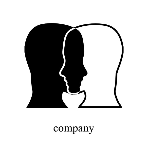 People Head Logos 5 vector