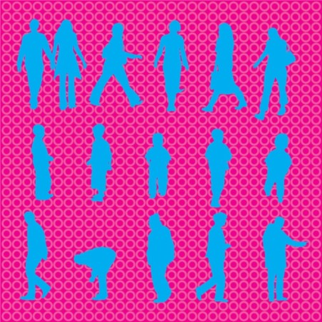 People Silhouettes vector