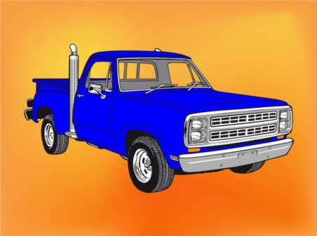 Pickup Truck vectors graphic