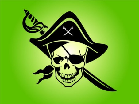 Pirate Skull Emblem vector