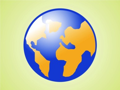Planet Earth Icon vectors graphic