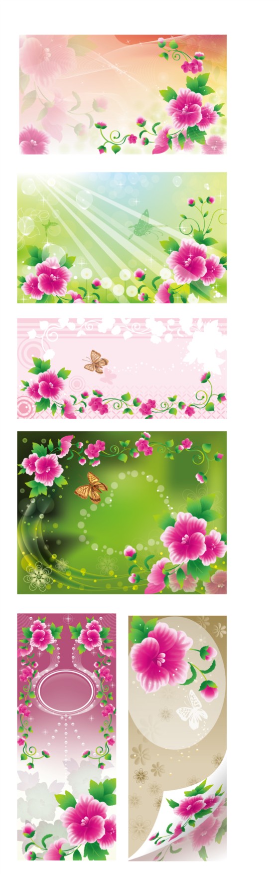 Plant flower background vector