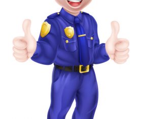 Police cartoon design illustration vector 10