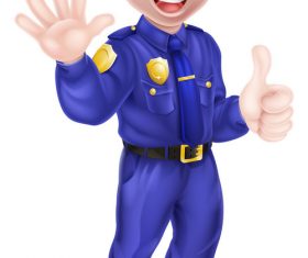 Police cartoon design illustration vector 12