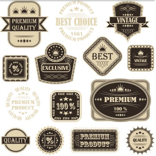 Premium Labels free vectors graphics