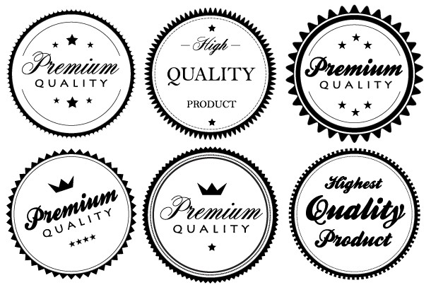 Premium Quality Labels and Stickers vectors