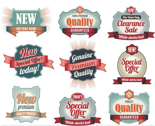 Product Labels graphic vector
