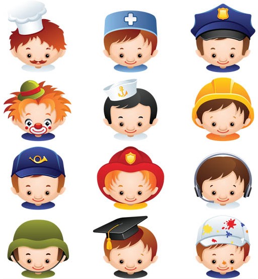 Professions Characters vector graphics