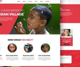 Public Welfare Website PSD Template