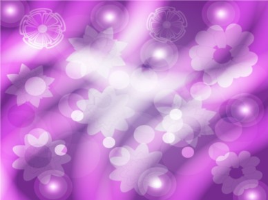Purple Tonal Floral Background set vector
