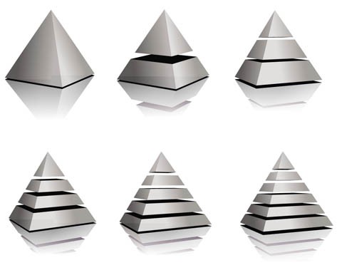 Pyramid Logotypes vector