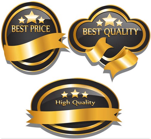 Quality Luxury Labels Art vector