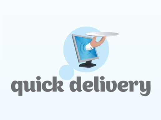 Quick Delivery Logo design vectors