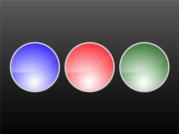 RGB Buttons set vector