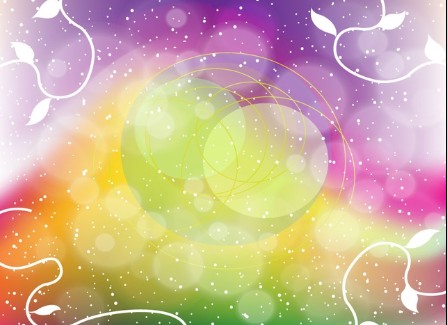 Rainbow Fantasy Background vector material