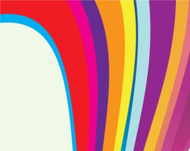 Rainbow Wave background vector