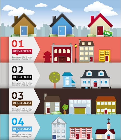 Real Estate Backgrounds 15 vector